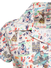 Queen Kerosin 1950's Blouse - Paris Print