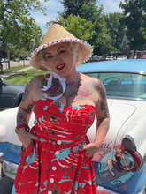 Straw Tiki Sun Hat