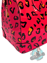 Hot Pink Leopard Print Vintage Handbag