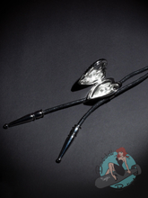 Katakomb Skull Flower Locket Bolo Tie