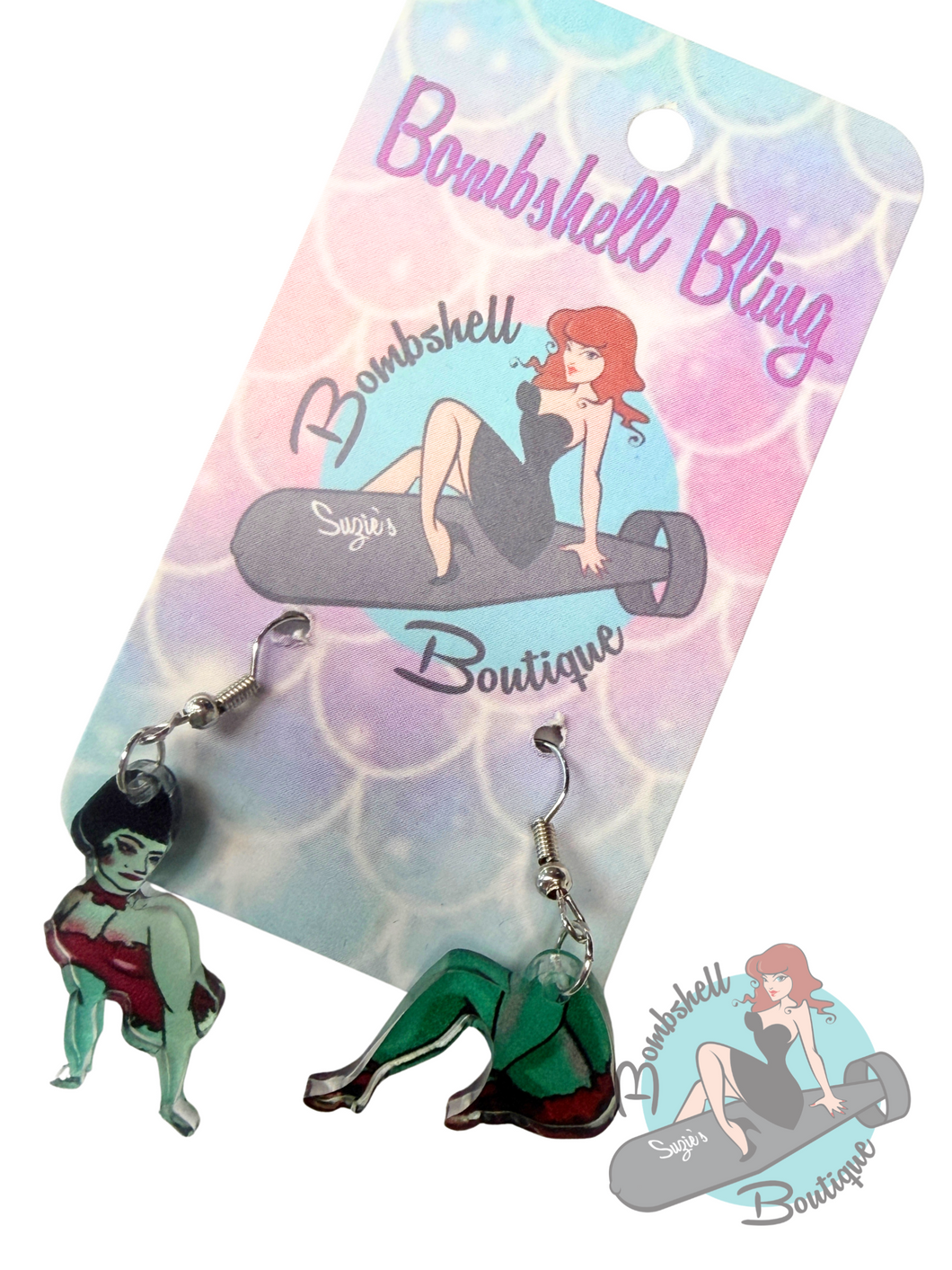 Bombshell Bling Magician's Assistant Earrings