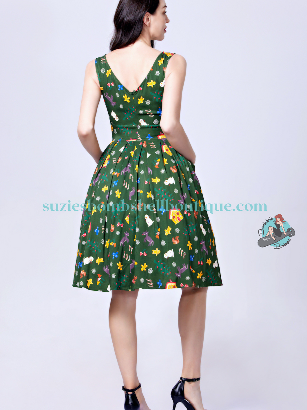 Miss Lulo Lily Christmas Fairy Tale Swing Dress Suzie's Bombshell Boutique Miss Lulo Lily Christmas Fairy Tale Swing Dress Suzie's Bombshell Boutique