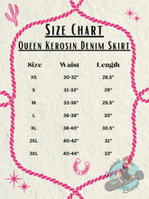 Queen Kerosin Denim Swing Skirt