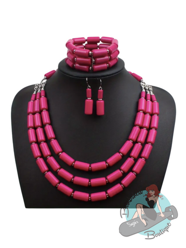 Beaded Bombshell Jewellery Set