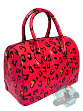 Hot Pink Leopard Print Vintage Handbag