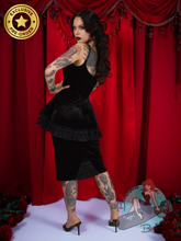 Elle Rebel Velvet Versailles Peplum Dress - PREORDER