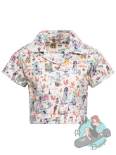 Queen Kerosin 1950's Blouse - Paris Print