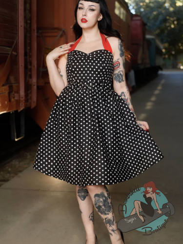Dolly & Dotty Sophie Polka Dot Swing Dress