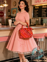 Vintage Red Polka Dot Handbag