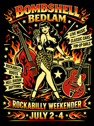 🎶🎸🥁Bombshell Bedlam Rockabilly Weekender🎶🎸🥁 - July 2-4, 2027