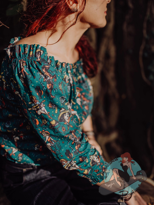 Queen Kerosin Carmen Blouse