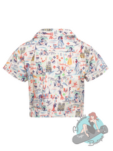 Queen Kerosin 1950's Blouse - Paris Print
