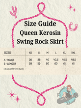 Queen Kerosin Denim Swing Skirt