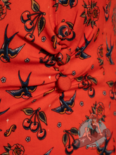 Queen Kerosin Rockabilly Cherries Wiggle Dress