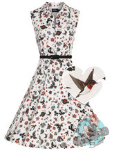 Dolly & Dotty Poppy Tattoo Print Dress