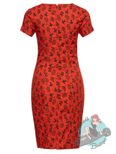 Queen Kerosin Rockabilly Cherries Wiggle Dress