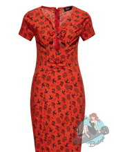 Queen Kerosin Rockabilly Cherries Wiggle Dress