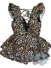 Flirty Bettie Leopard Print Romper