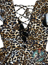 Flirty Bettie Leopard Print Romper
