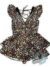 Flirty Bettie Leopard Print Romper
