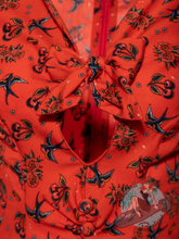 Queen Kerosin Rockabilly Cherries Wiggle Dress