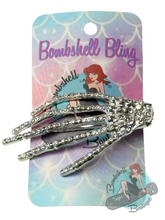 Bombshell Bling Skull Hand Hair Clip - Various Colours