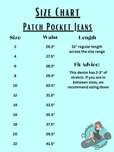 Patch Pocket 1970's Dark Wash Jeans