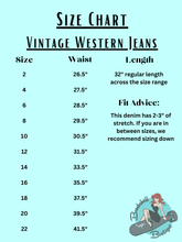 Vintage Western Jeans - Various Colours