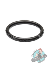 Splendette Black Heavy Carve Narrow Bangle - Various Sizes