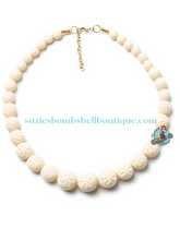 Splendette CanadaSplendette Cream Heavy Carve Bead Necklace bakelite fakelite style retro vintage 40s 50s pinup costume jewellery accessories Canadian Pin-Up Shop Suzie's Bombshell Boutique