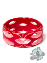 Pink Tiki style vintage inspired bangle from Splendette
