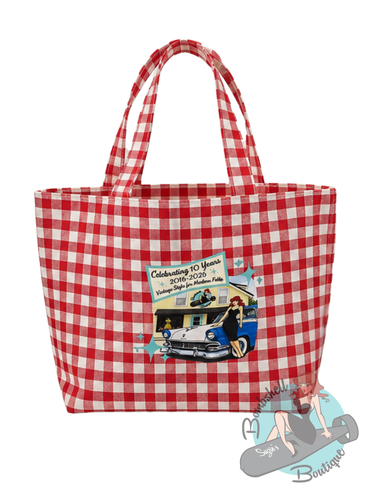 Suzie Bombshell Commemorative Gingham Tote Bag