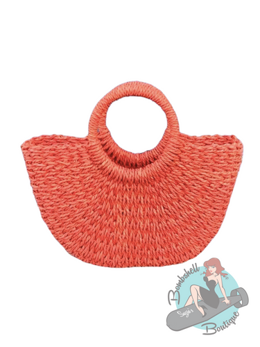 Straw Tiki Tote Bag - Various Colours