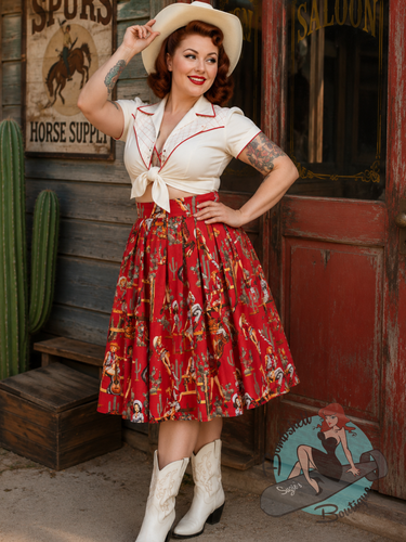 Banned Retro Western Cowgirl Skirt