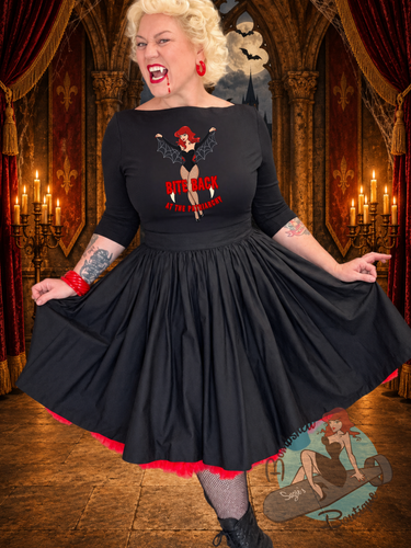Bite Back at the Patriarchy 🧛🏻‍♀️ Audrey Boatneck Top