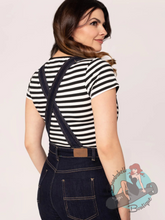 Hell Bunny Elly May Denim Dungarees