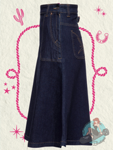 Queen Kerosin Denim Swing Skirt