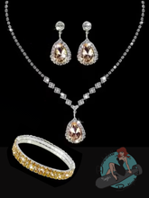 Vintage Sparkle Jewellery Set - Various Colours