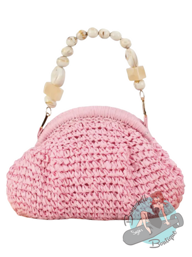 Raffia Clutch Bag - Various Colours