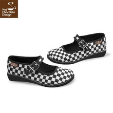 Chocolaticas® CHECKERS BLACK Women's Mary Jane Flat 🎀ONLINE EXCLUSIVE🎀