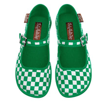 Chocolaticas® CHECKERS GREEN Women's Mary Jane Flat 🎀ONLINE EXCLUSIVE🎀