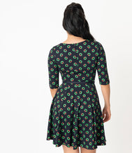 Unique Vintage Stephanie Fit & Flare Dress - Holiday Wreath