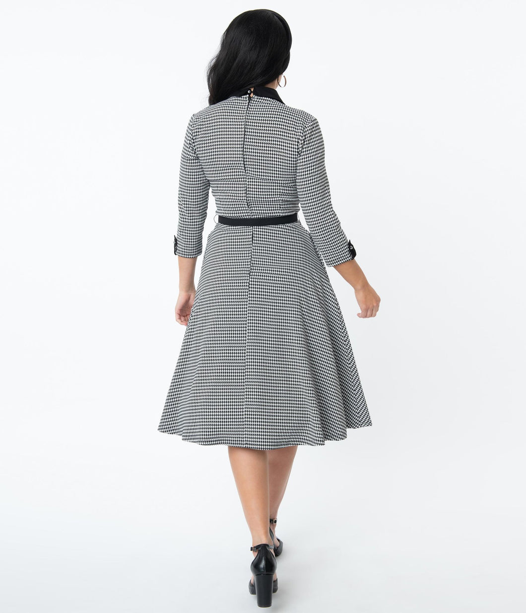 Unique Vintage Trudy Houndstooth Swing Dress – Suzie's Bombshell Boutique