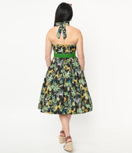 Unique Vintage Tarrytown Hostess Jungle Print Dress