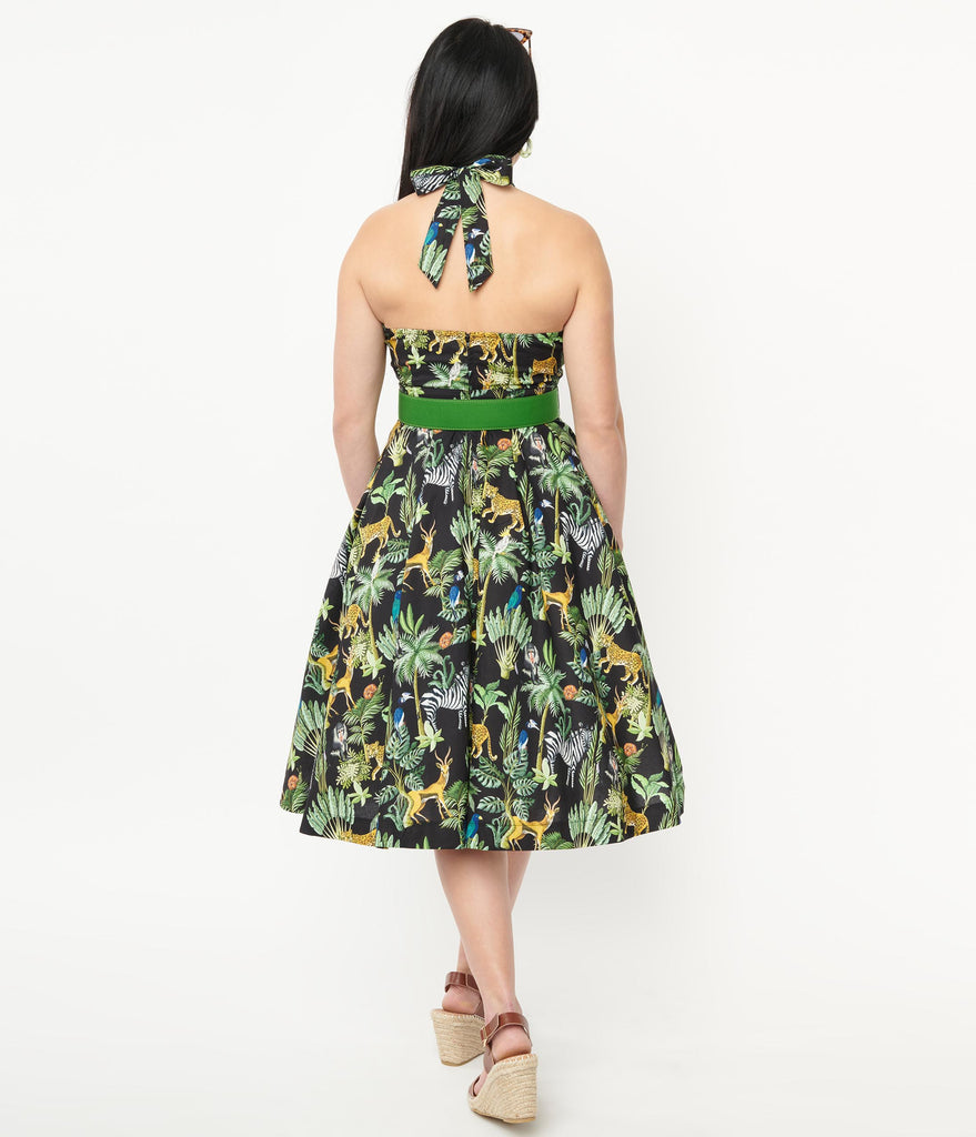 Unique Vintage Tarrytown Hostess Jungle Print Dress – Suzie's Bombshell Boutique