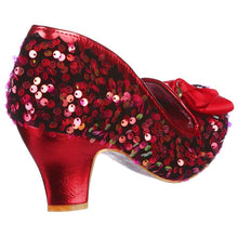 Irregular Choice Kanjanka Shoes - Red Sequins