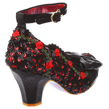 Irregular Choice Trellis Shoes - Black/Red