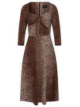Collectif Minda Leopard Swing Dress