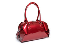 Lux De Ville Double Bow Tote - Red Shiny Bag
