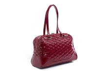 Lux De Ville Temptress Tote Medium - Red Crinkle Patent Bag
